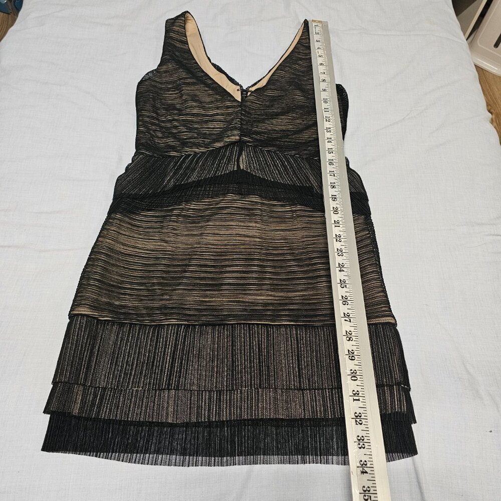 BCBG MaxAzria Sven Sleeveless Mini Dress Women Size M Black Lined Mesh - Picture 8 of 15